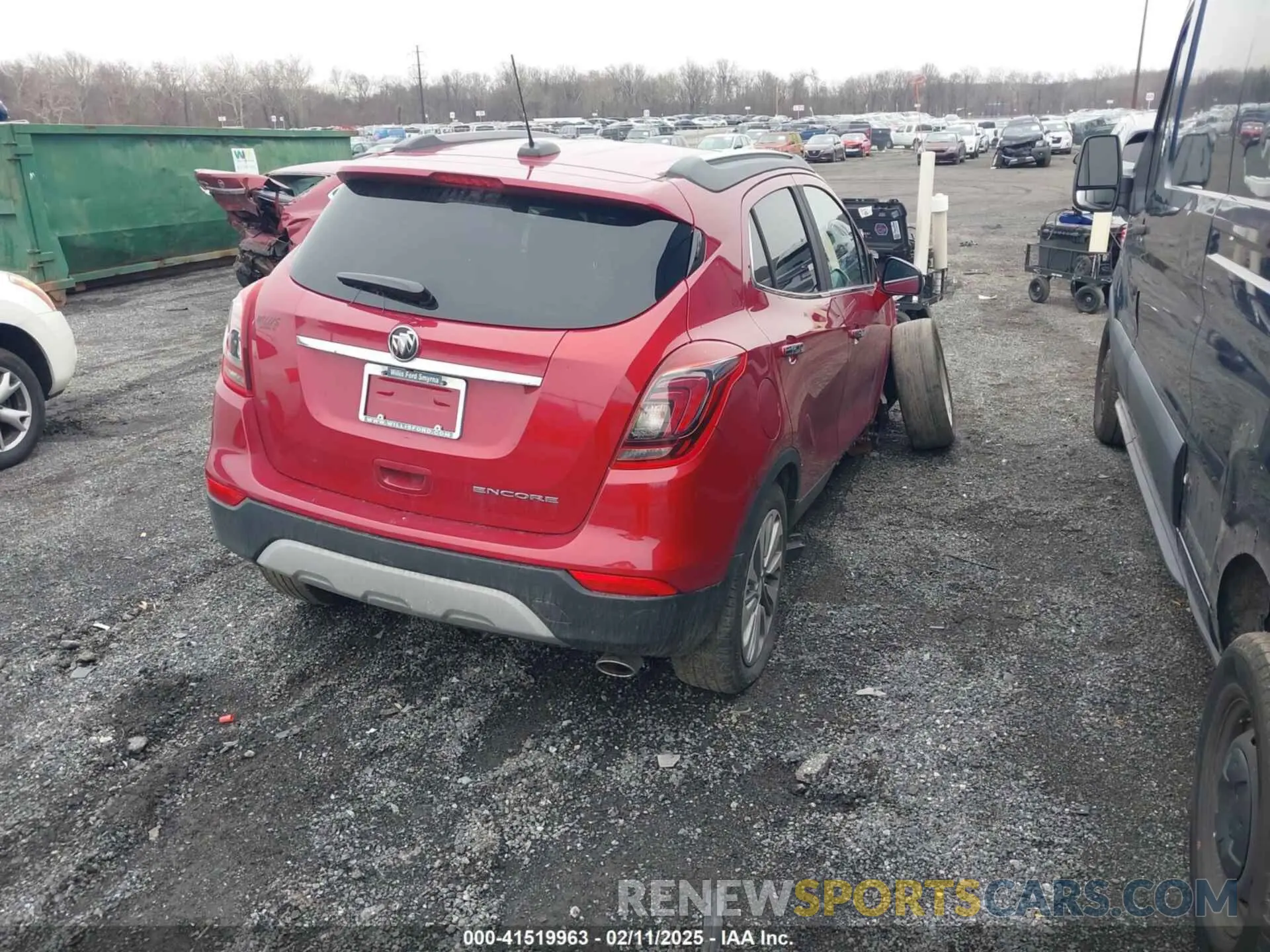 4 Photograph of a damaged car KL4CJASB1LB028374 BUICK ENCORE 2020