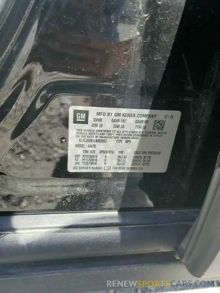 12 Photograph of a damaged car KL4CJASB1LB083553 BUICK ENCORE 2020