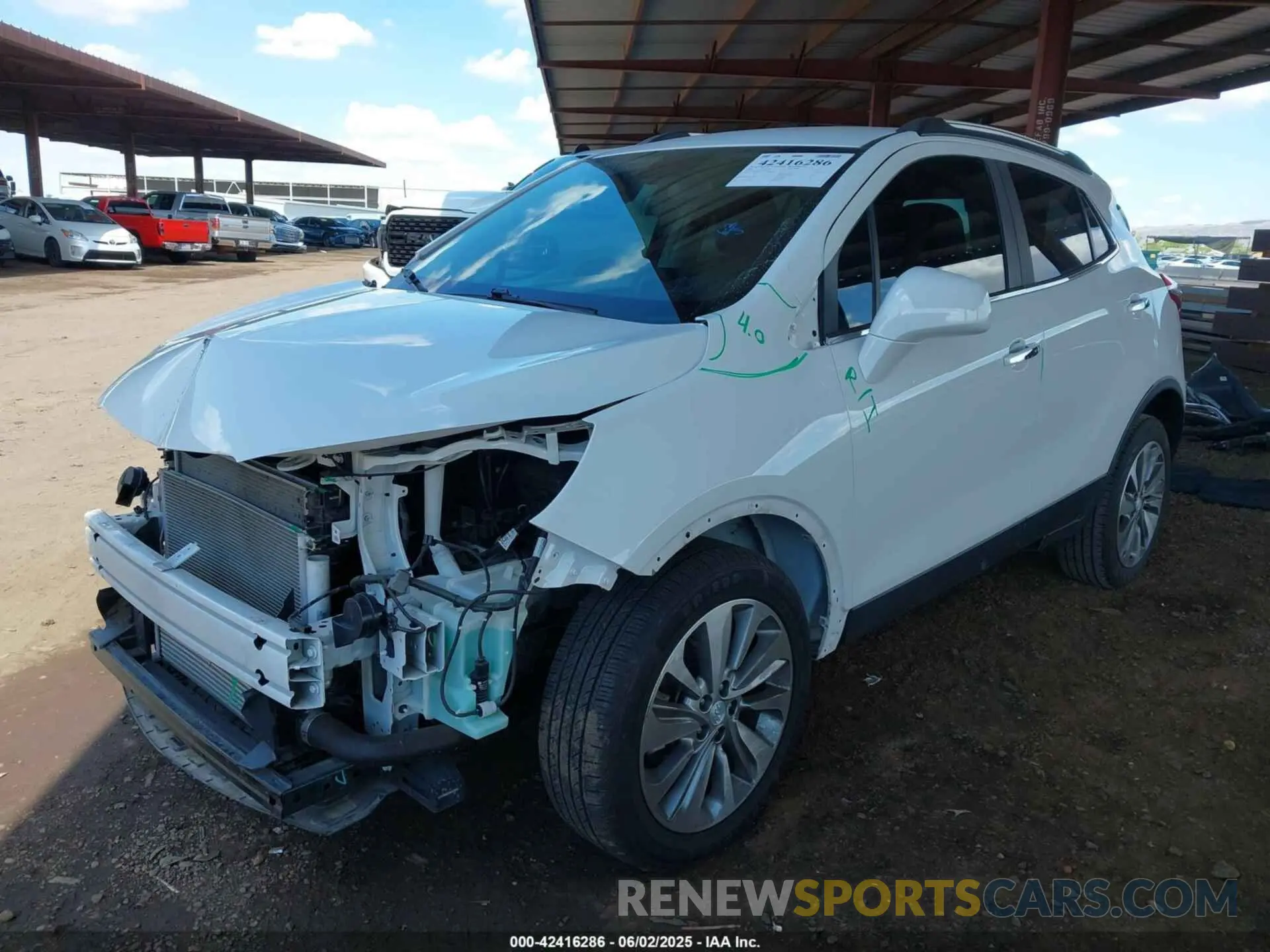 2 Photograph of a damaged car KL4CJASB4LB049140 BUICK ENCORE 2020