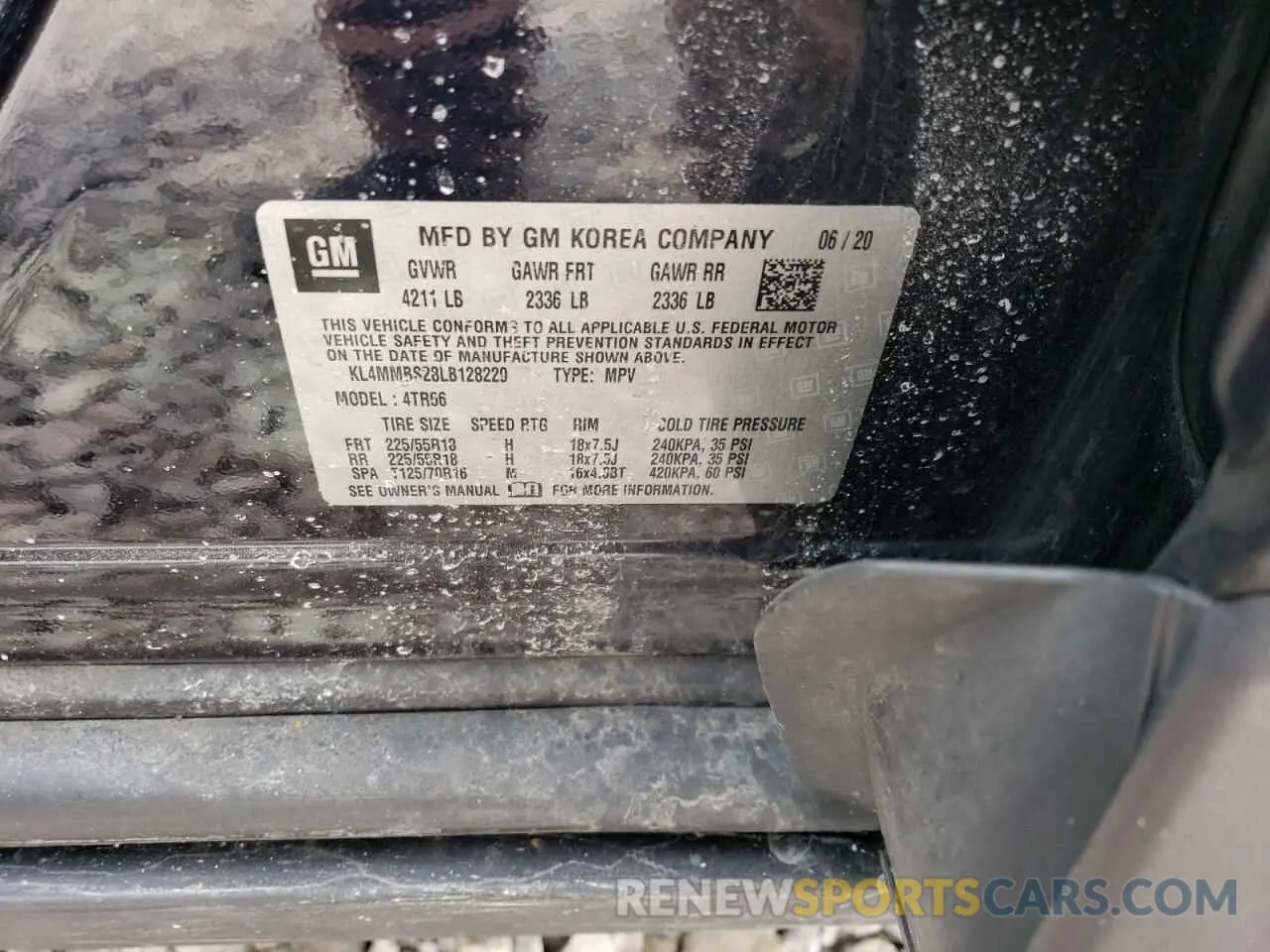14 Photograph of a damaged car KL4MMBS28LB128229 BUICK ENCORE 2020