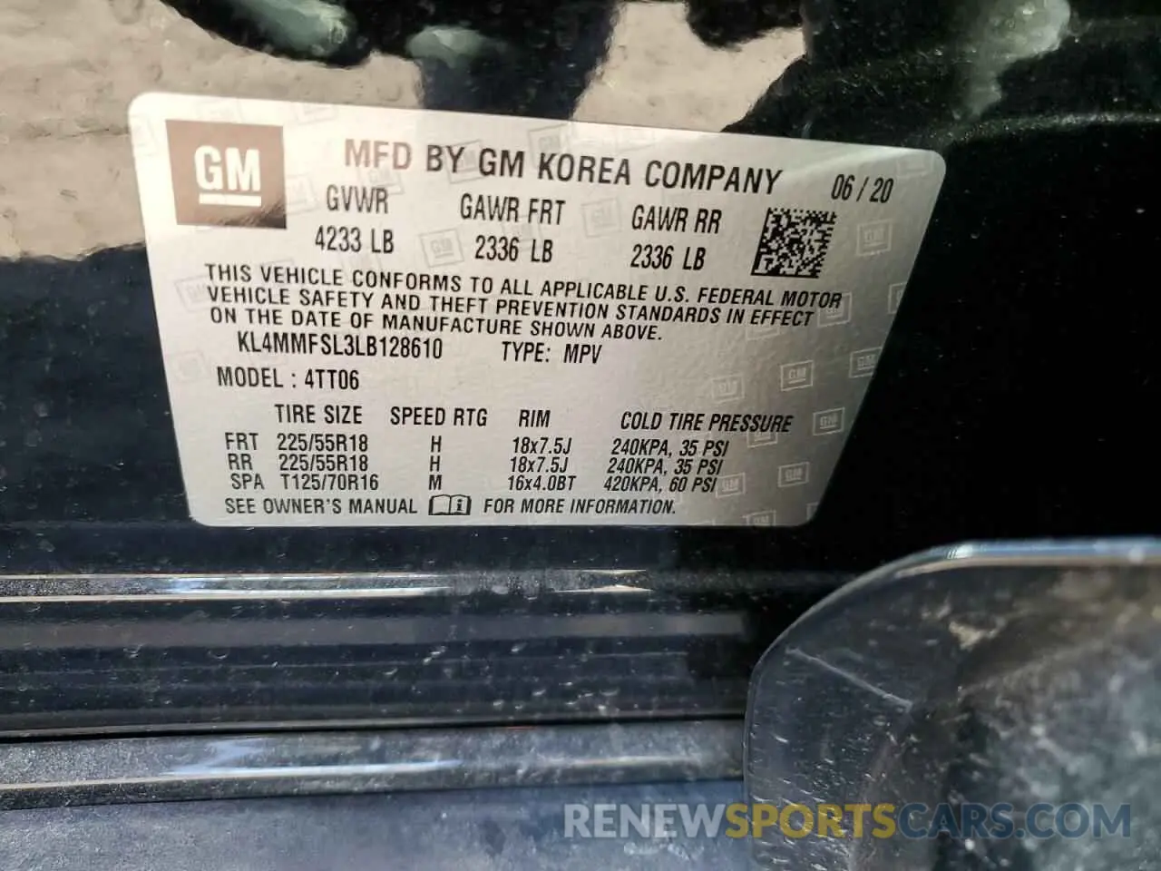15 Photograph of a damaged car KL4MMFSL3LB128610 BUICK ENCORE 2020