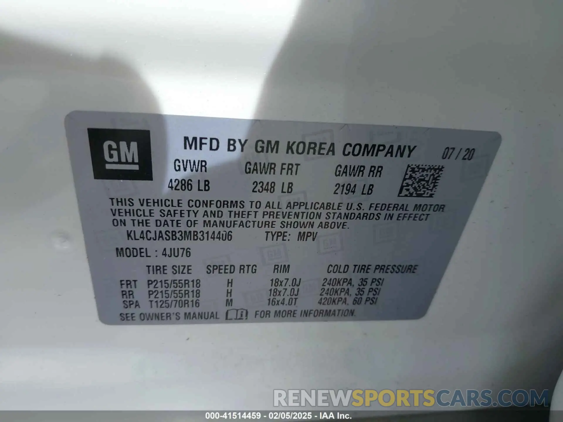 9 Photograph of a damaged car KL4CJASB3MB314406 BUICK ENCORE 2021