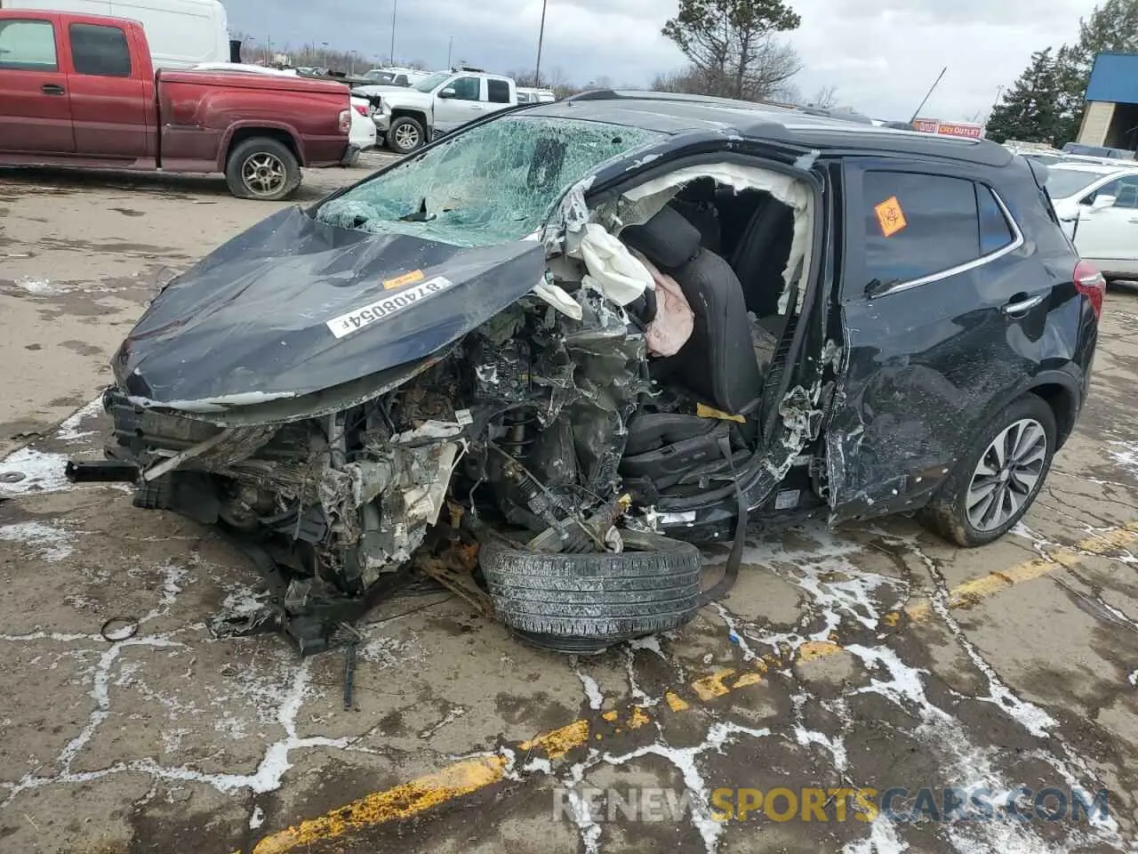 1 Photograph of a damaged car KL4CJASB7MB333282 BUICK ENCORE 2021