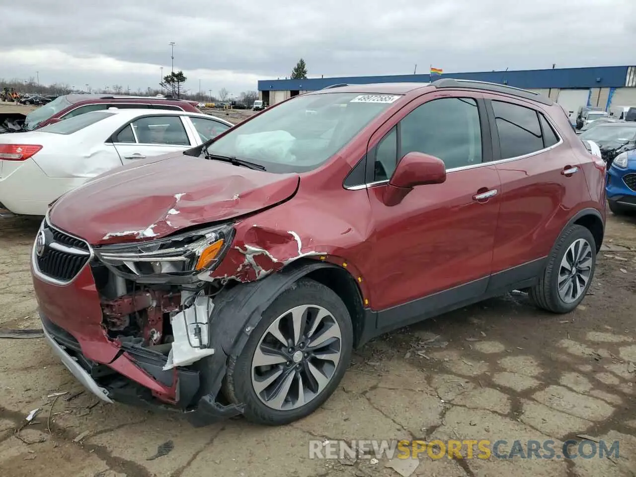1 Photograph of a damaged car KL4CJESB2MB335190 BUICK ENCORE 2021
