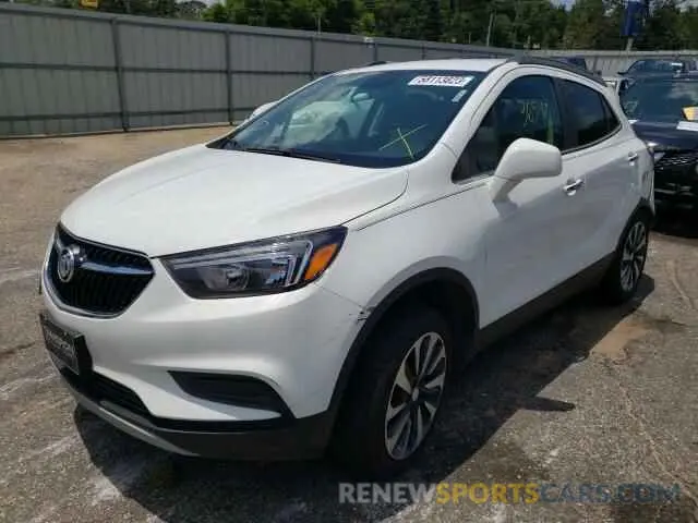 1 Photograph of a damaged car KL4CJESB6MB341560 BUICK ENCORE 2021