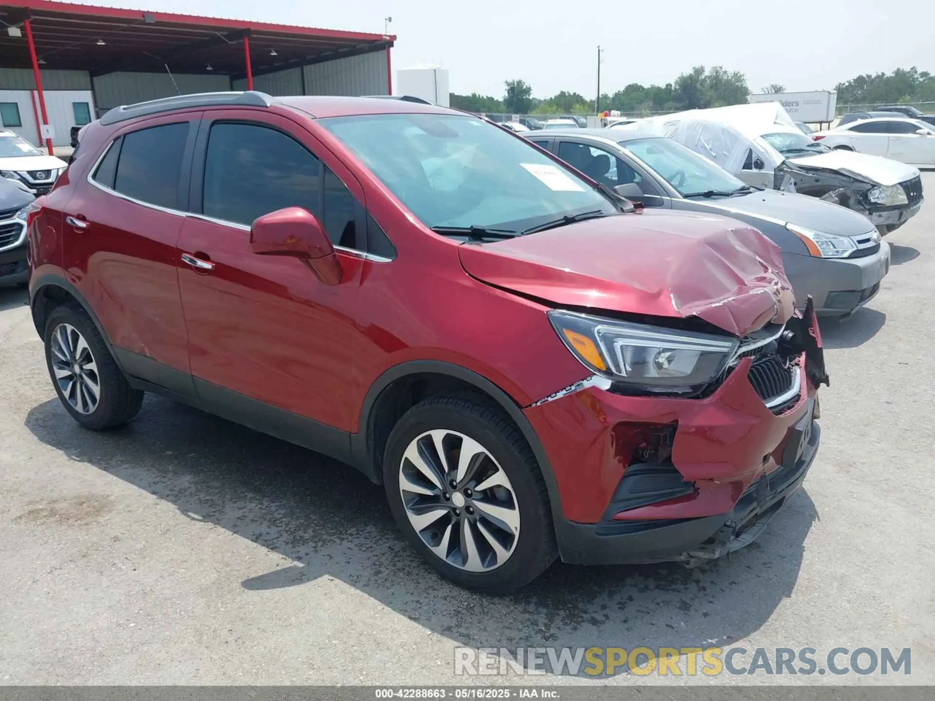 1 Photograph of a damaged car KL4CJESM0MB374359 BUICK ENCORE 2021