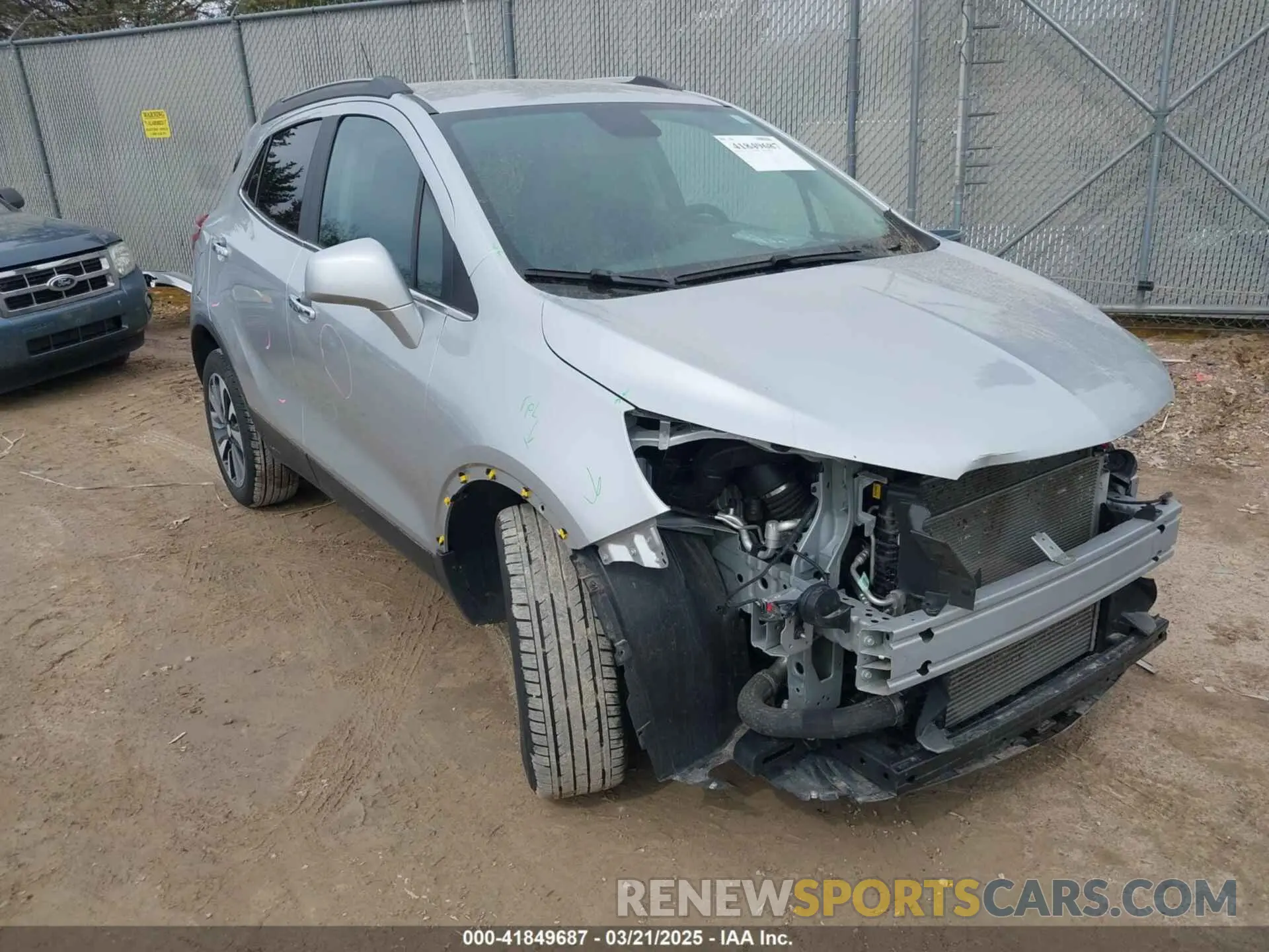 1 Photograph of a damaged car KL4CJESM6MB372518 BUICK ENCORE 2021