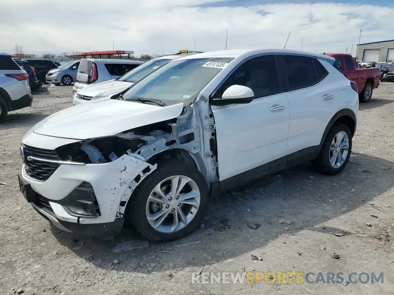 1 Photograph of a damaged car KL4MMBS20MB124399 BUICK ENCORE 2021