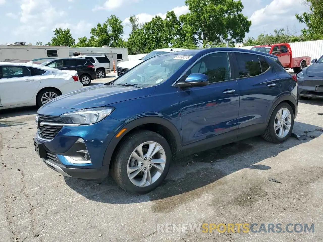 1 Photograph of a damaged car KL4MMBS22MB080292 BUICK ENCORE 2021