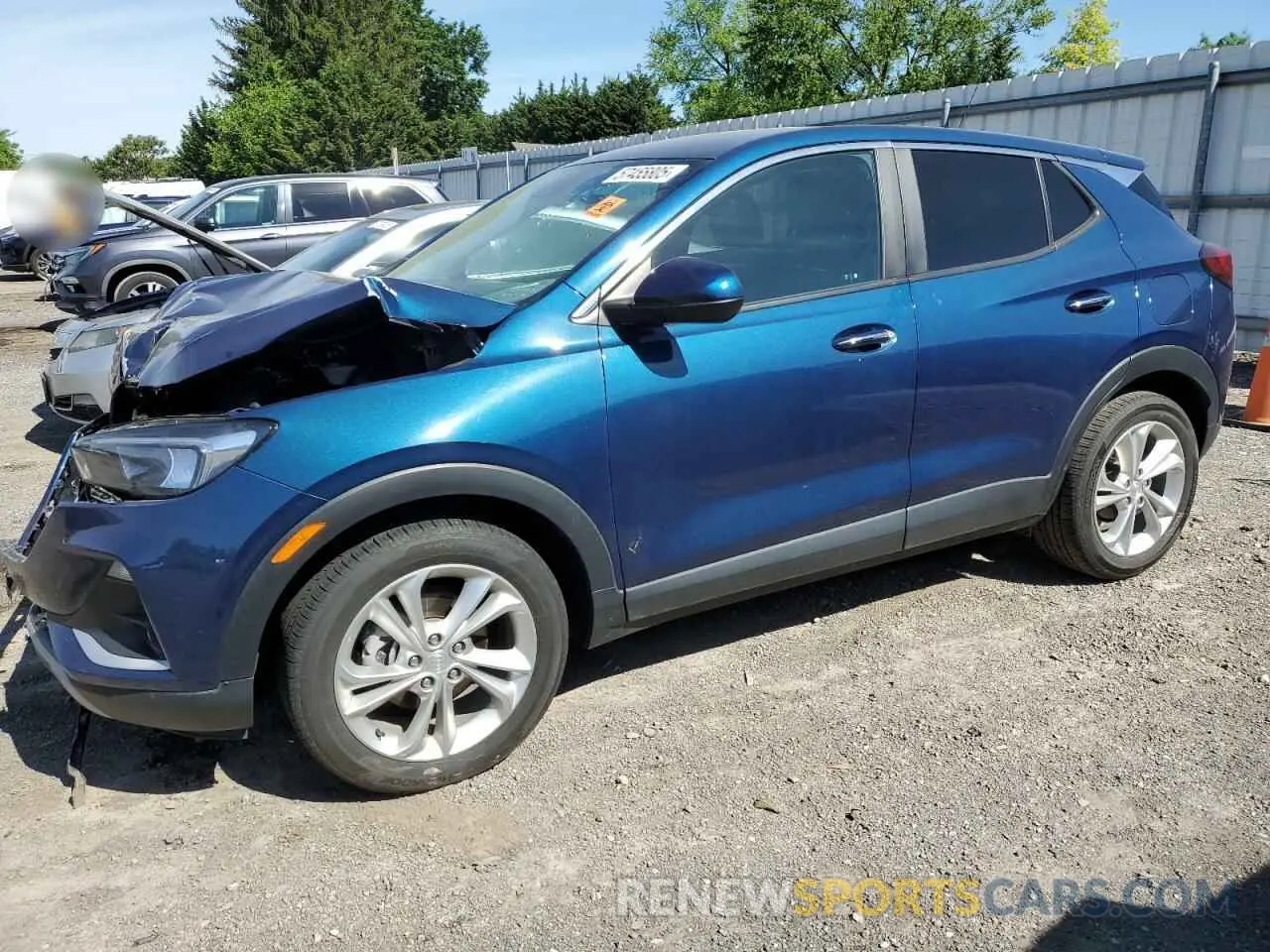 1 Photograph of a damaged car KL4MMBS22MB132861 BUICK ENCORE 2021