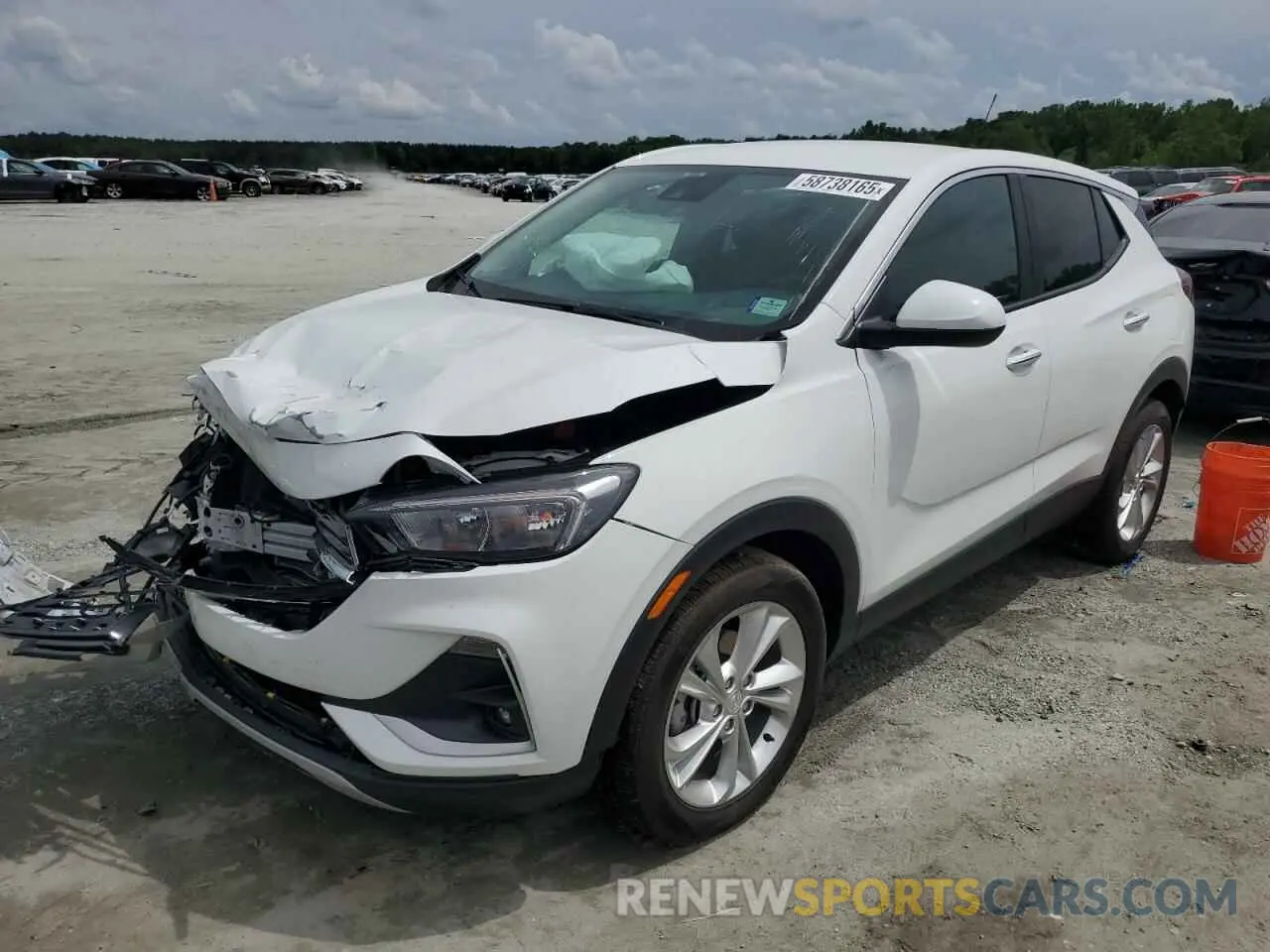 1 Photograph of a damaged car KL4MMBS26MB163384 BUICK ENCORE 2021