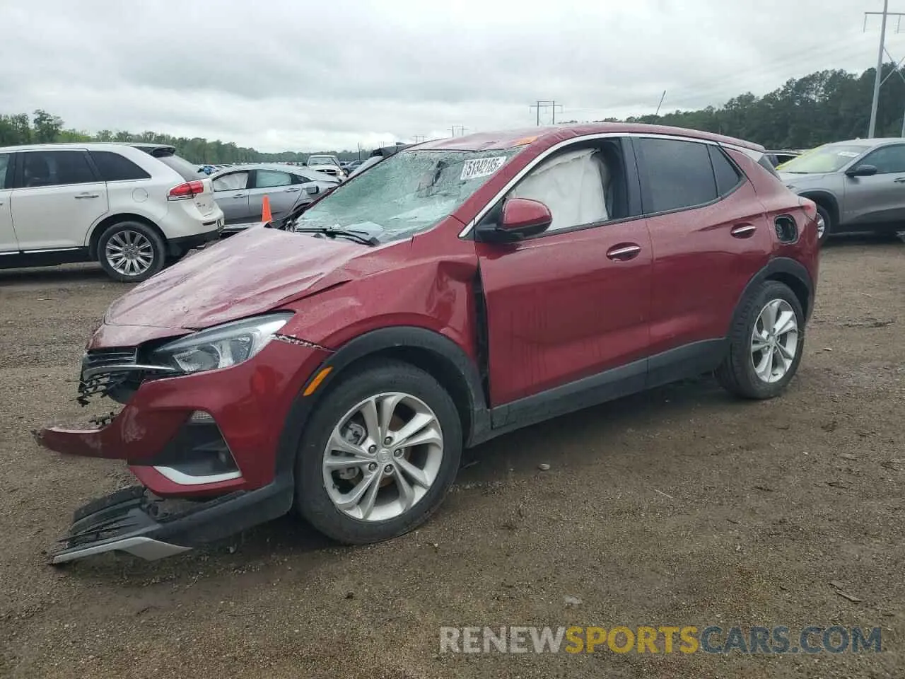 1 Photograph of a damaged car KL4MMBS28MB044462 BUICK ENCORE 2021