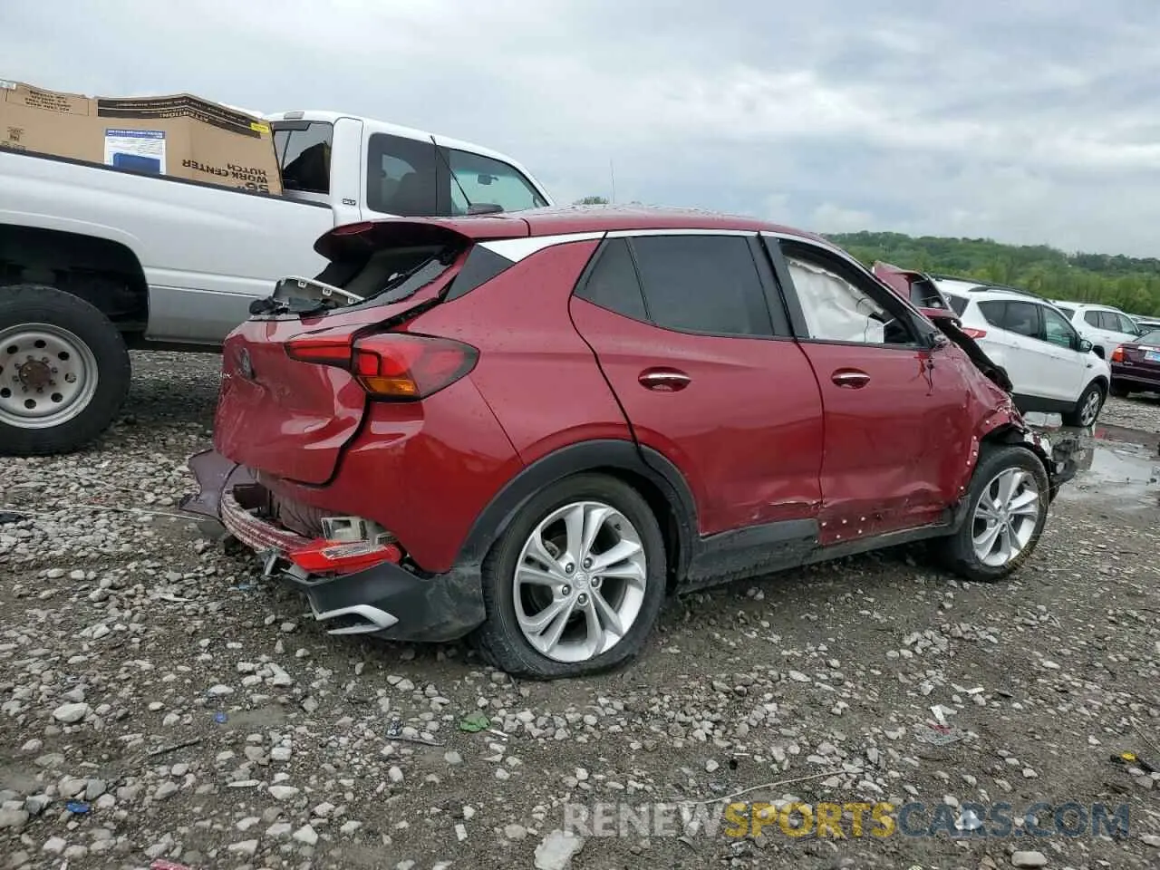 3 Photograph of a damaged car KL4MMBS28MB100075 BUICK ENCORE 2021