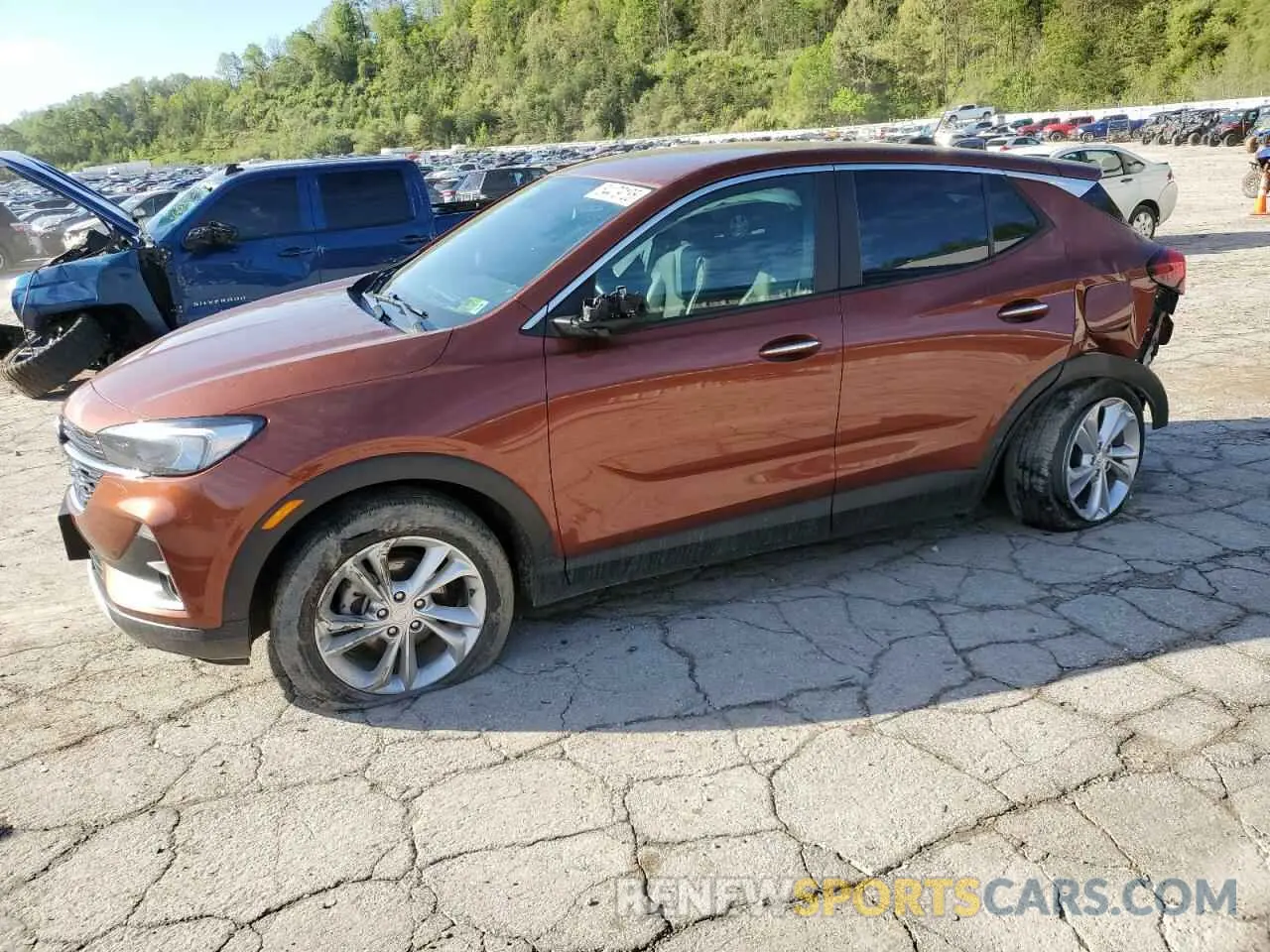 1 Photograph of a damaged car KL4MMCSL5MB141259 BUICK ENCORE 2021