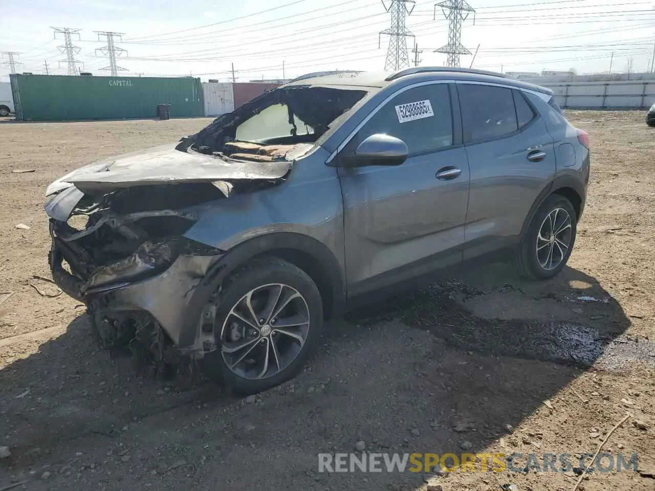 1 Photograph of a damaged car KL4MMDS25MB166370 BUICK ENCORE 2021