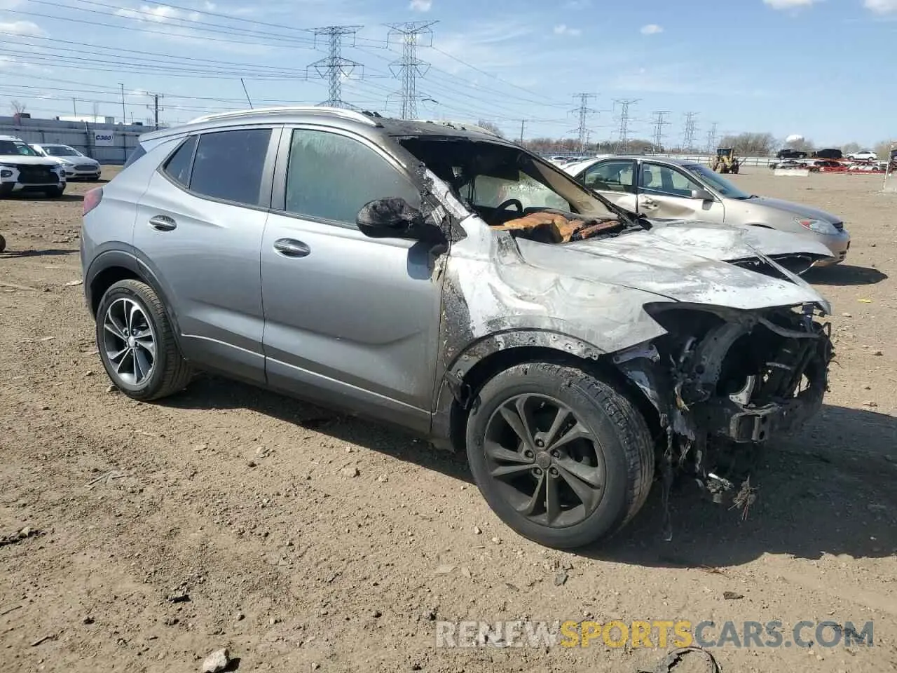 4 Photograph of a damaged car KL4MMDS25MB166370 BUICK ENCORE 2021