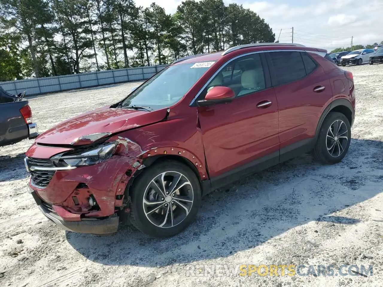 1 Photograph of a damaged car KL4MMDS26MB122359 BUICK ENCORE 2021