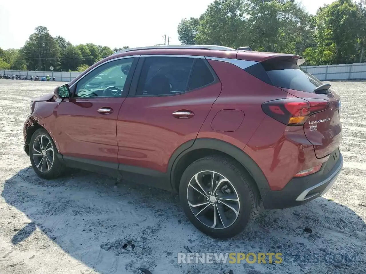 2 Photograph of a damaged car KL4MMDS26MB122359 BUICK ENCORE 2021