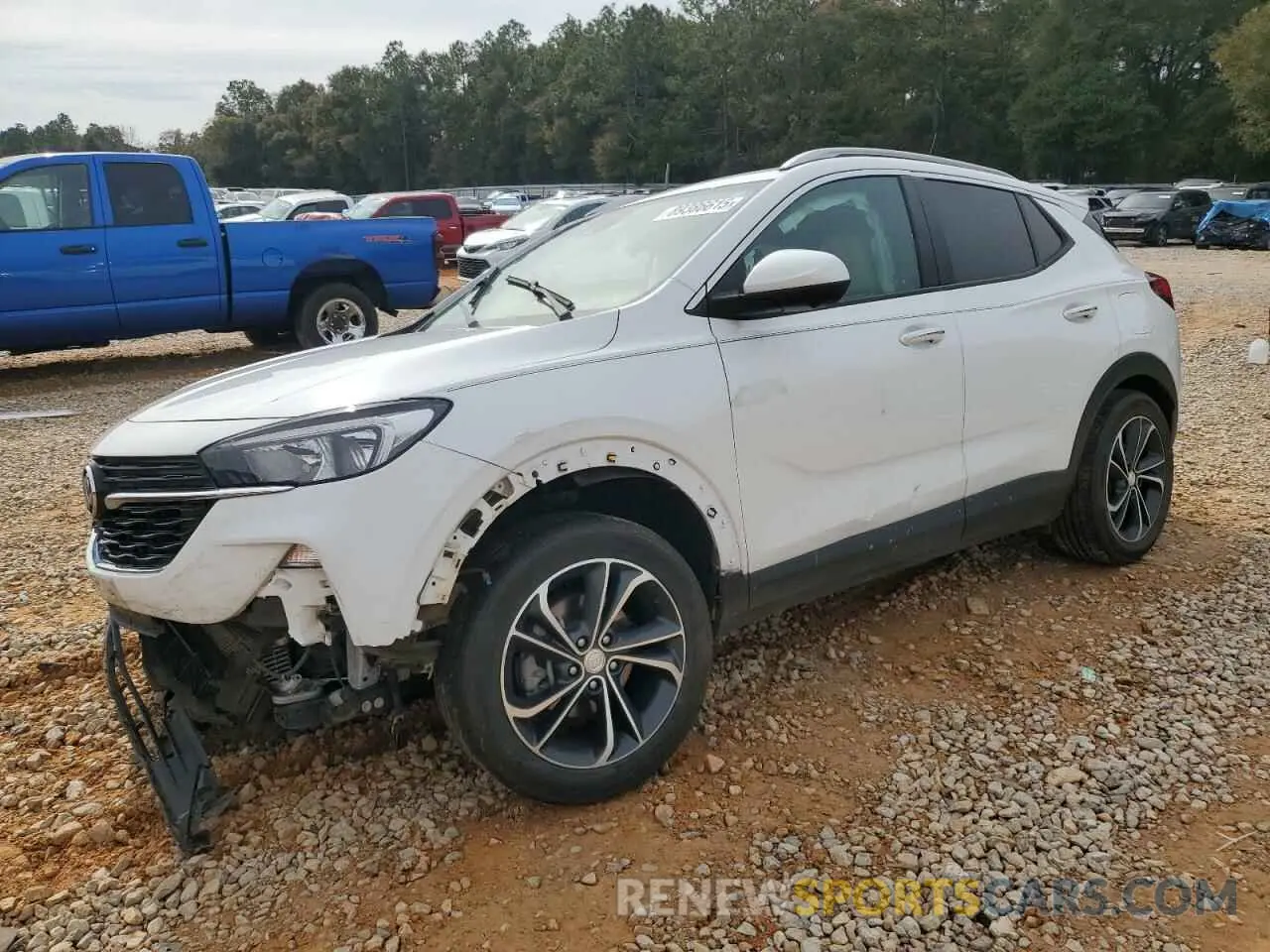 1 Photograph of a damaged car KL4MMDS29MB071195 BUICK ENCORE 2021