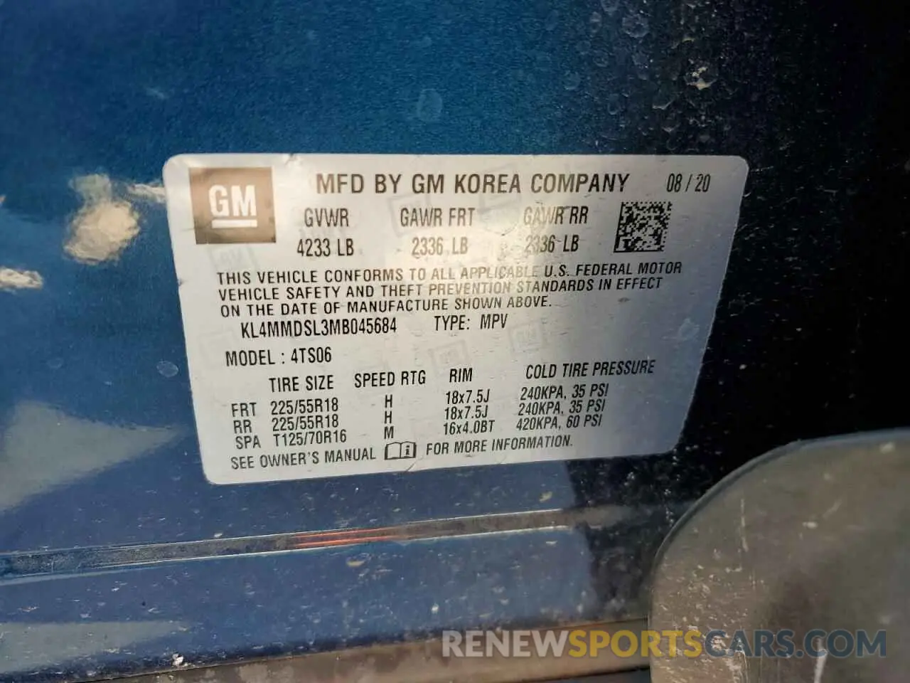15 Photograph of a damaged car KL4MMDSL3MB045684 BUICK ENCORE 2021