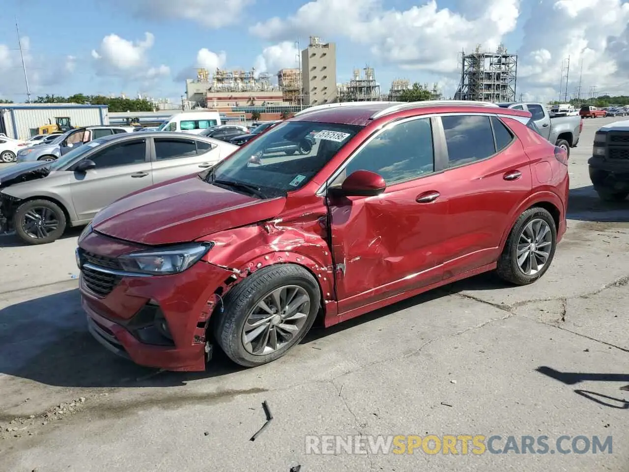 1 Photograph of a damaged car KL4MMDSL6MB065928 BUICK ENCORE 2021