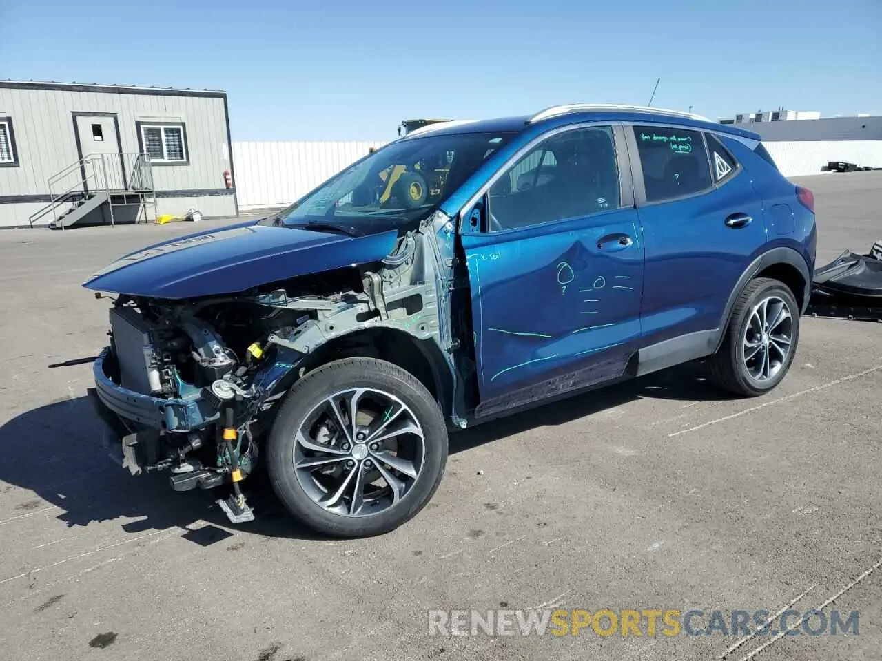1 Photograph of a damaged car KL4MMESL8MB143809 BUICK ENCORE 2021