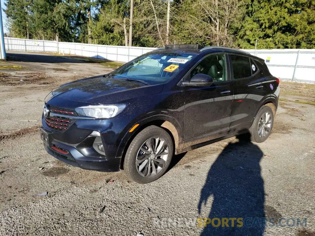 1 Photograph of a damaged car KL4MMESL9MB133144 BUICK ENCORE 2021