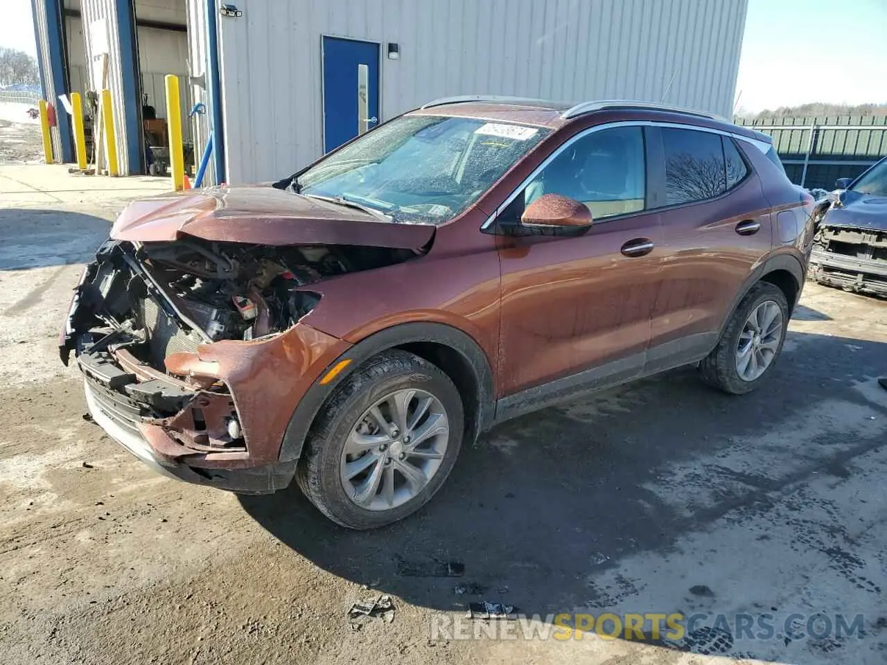 1 Photograph of a damaged car KL4MMESLXMB093236 BUICK ENCORE 2021