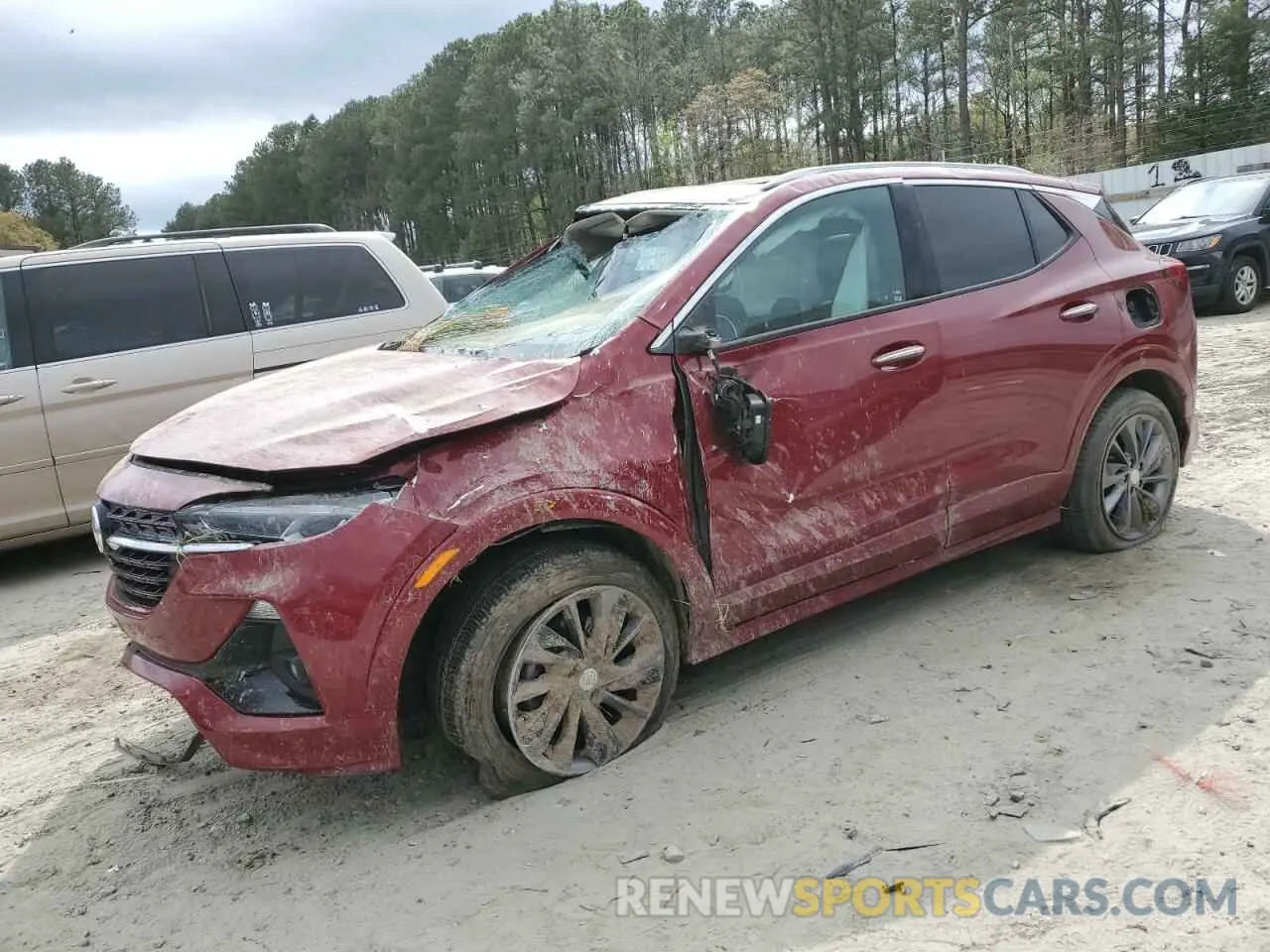 1 Photograph of a damaged car KL4MMGSL6MB126437 BUICK ENCORE 2021