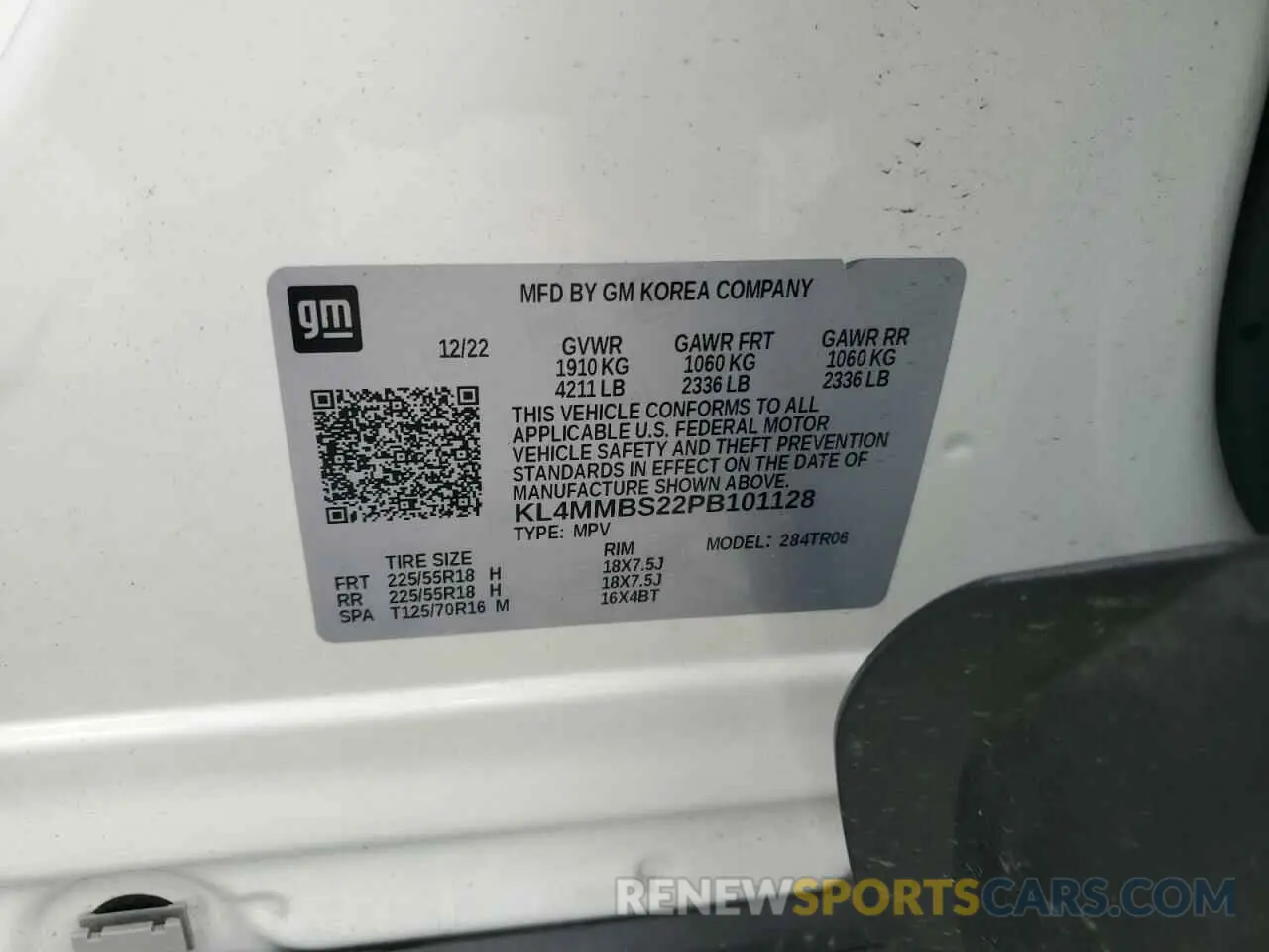13 Photograph of a damaged car KL4MMBS22PB101128 BUICK ENCORE 2023