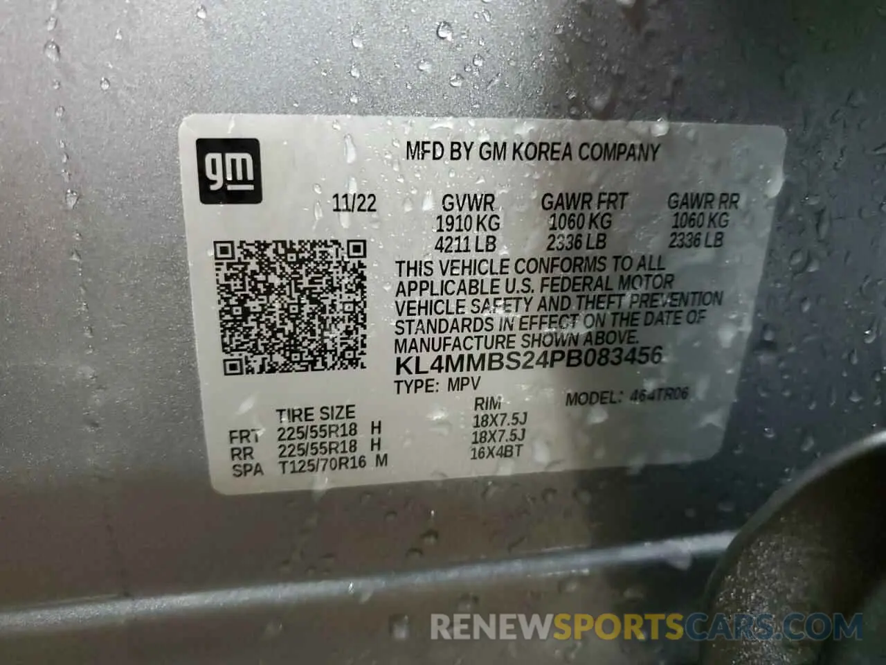 12 Photograph of a damaged car KL4MMBS24PB083456 BUICK ENCORE 2023