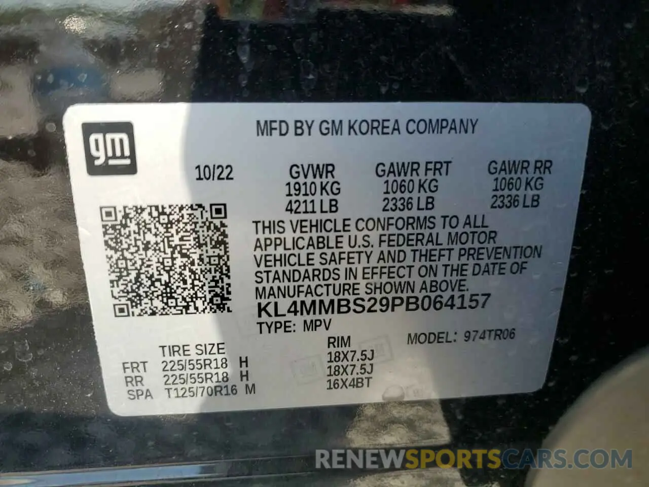 14 Photograph of a damaged car KL4MMBS29PB064157 BUICK ENCORE 2023