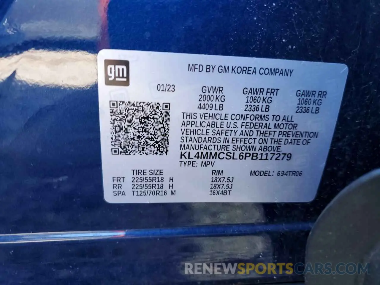 13 Photograph of a damaged car KL4MMCSL6PB117279 BUICK ENCORE 2023