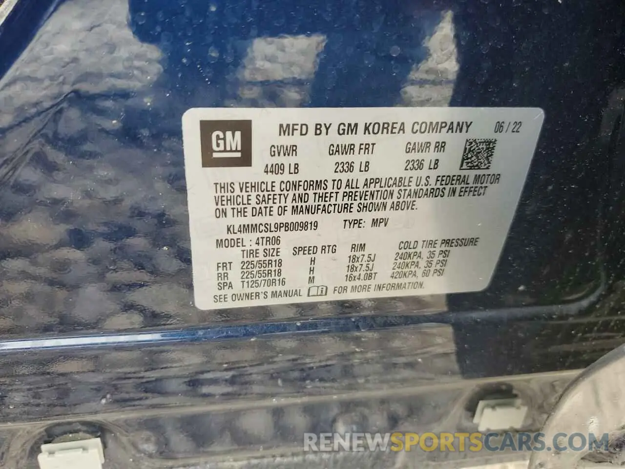 13 Photograph of a damaged car KL4MMCSL9PB009819 BUICK ENCORE 2023