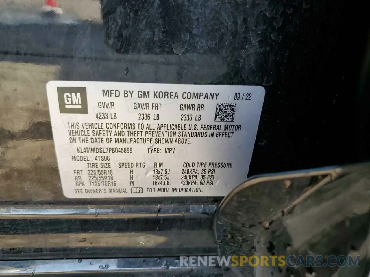 13 Photograph of a damaged car KL4MMDSL7PB045899 BUICK ENCORE 2023