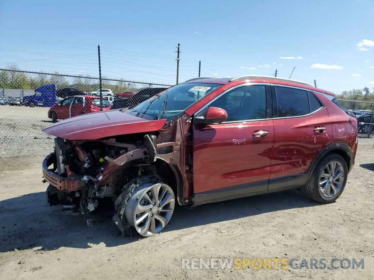 1 Photograph of a damaged car KL4MMGSL6PB005198 BUICK ENCORE 2023