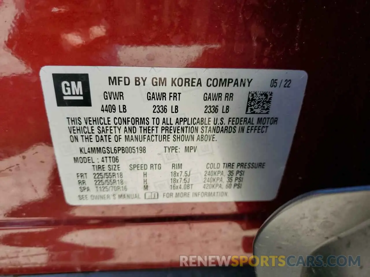 14 Photograph of a damaged car KL4MMGSL6PB005198 BUICK ENCORE 2023