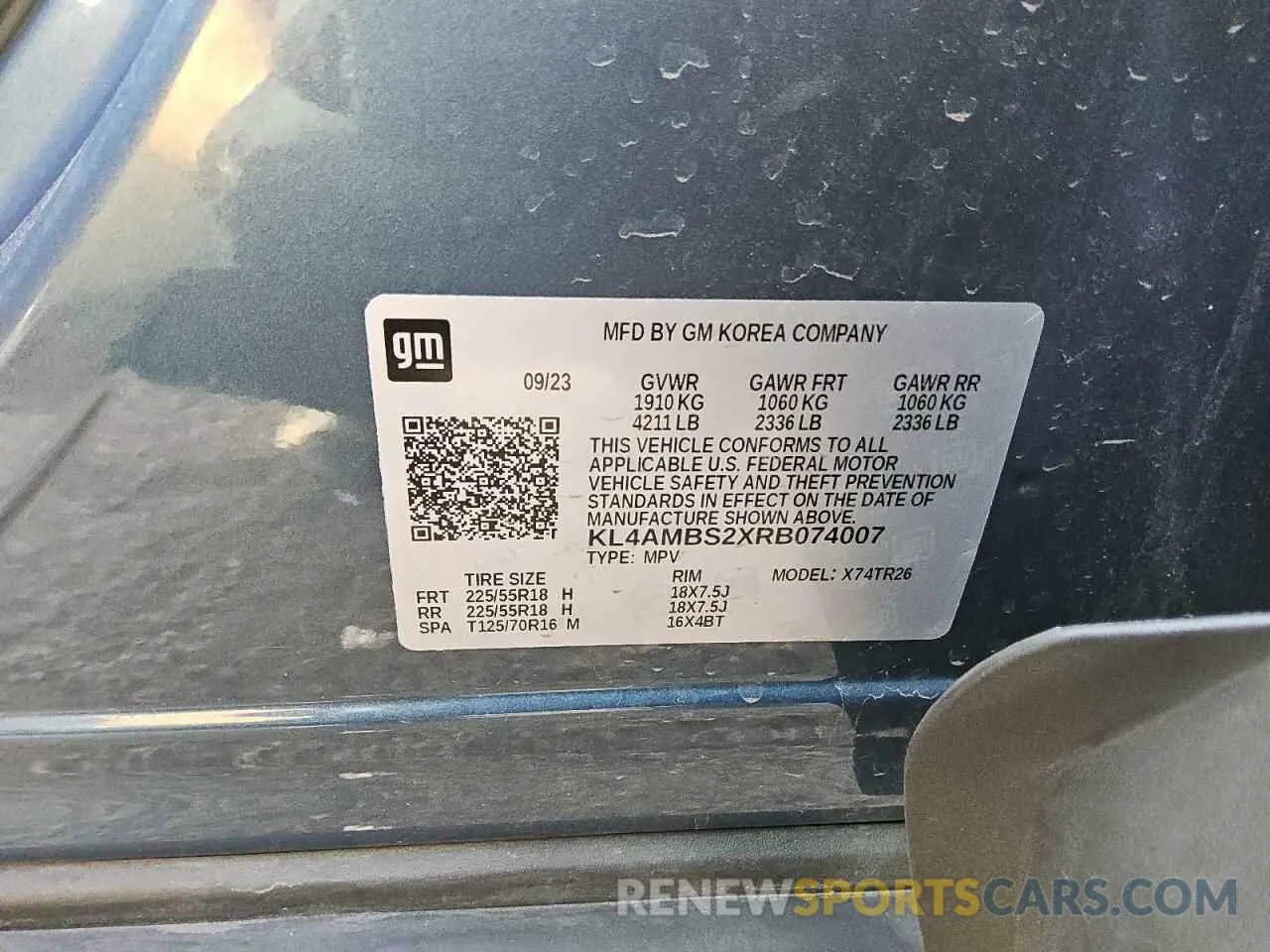12 Photograph of a damaged car KL4AMBS2XRB074007 BUICK ENCORE 2024