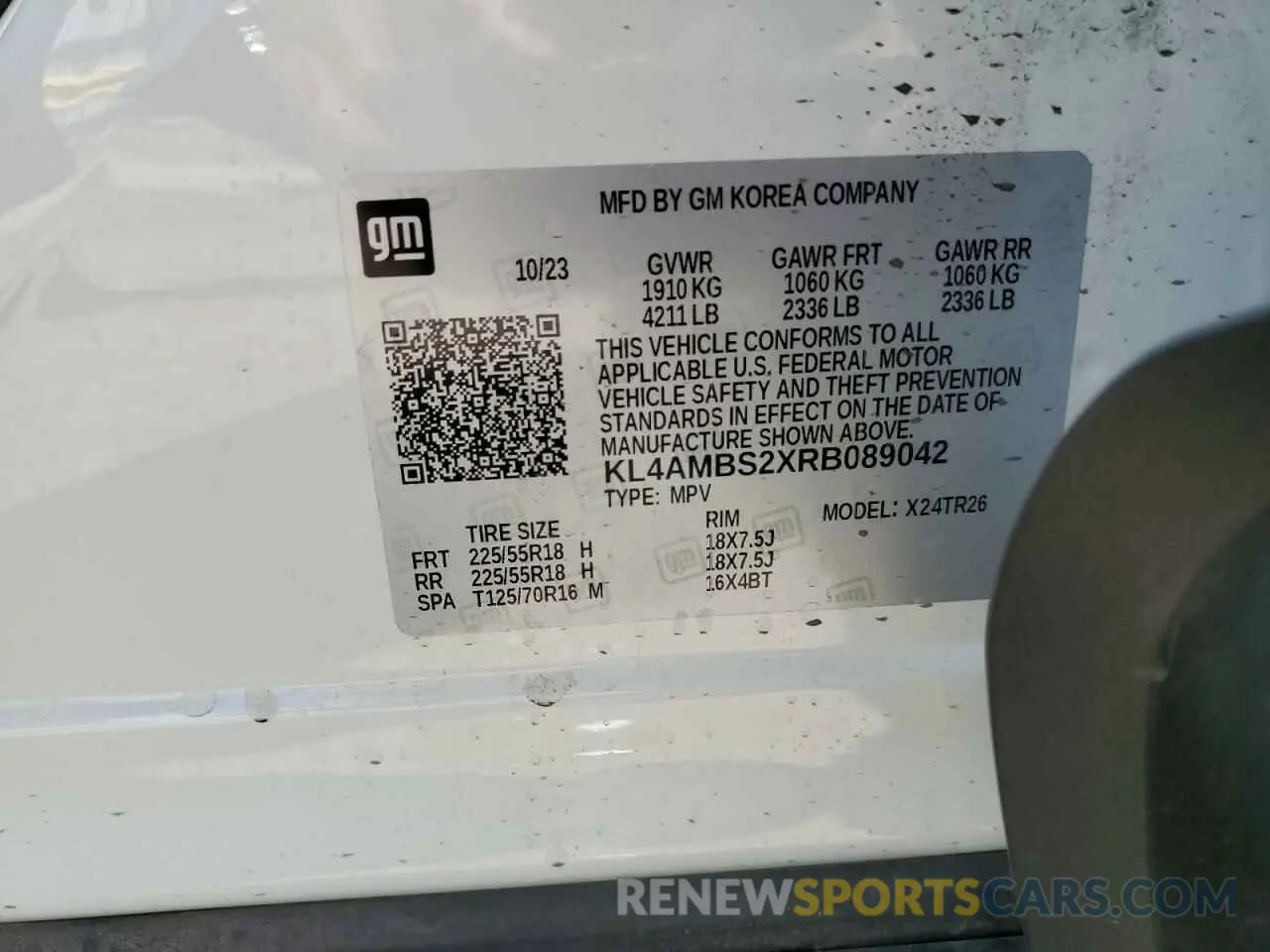 12 Photograph of a damaged car KL4AMBS2XRB089042 BUICK ENCORE 2024