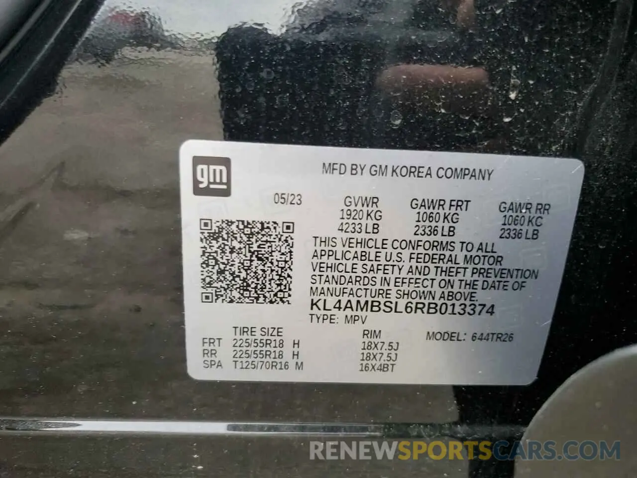 13 Photograph of a damaged car KL4AMBSL6RB013374 BUICK ENCORE 2024