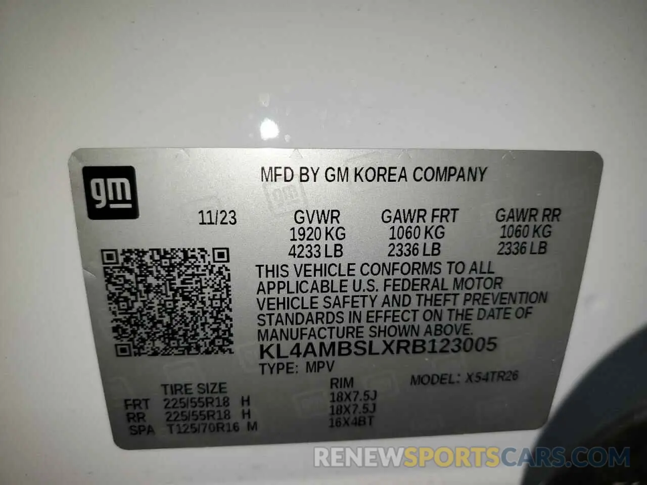 13 Photograph of a damaged car KL4AMBSLXRB123005 BUICK ENCORE 2024