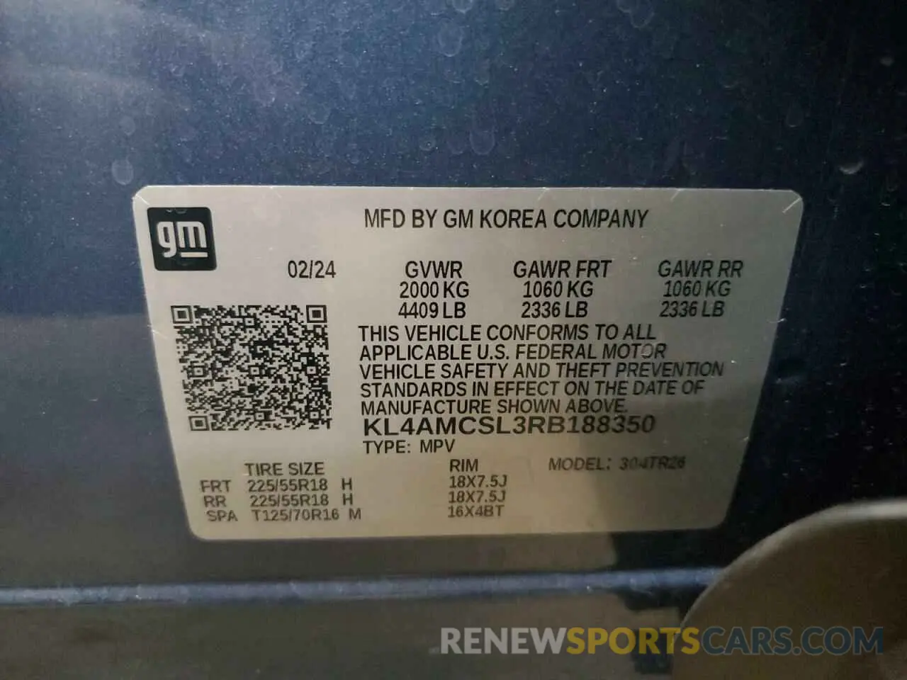 13 Photograph of a damaged car KL4AMCSL3RB188350 BUICK ENCORE 2024