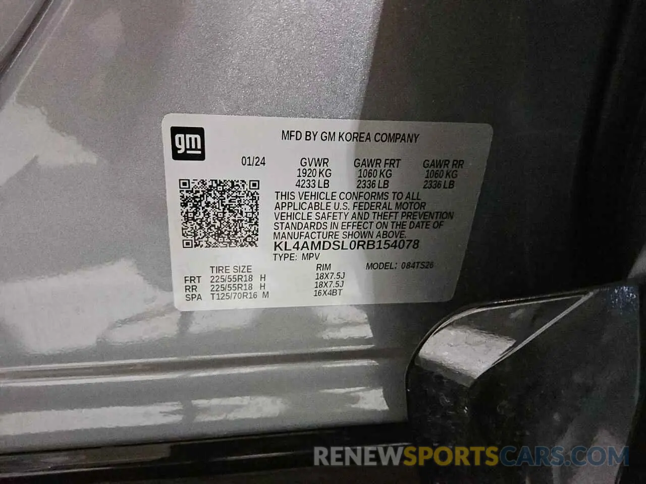 14 Photograph of a damaged car KL4AMDSL0RB154078 BUICK ENCORE 2024