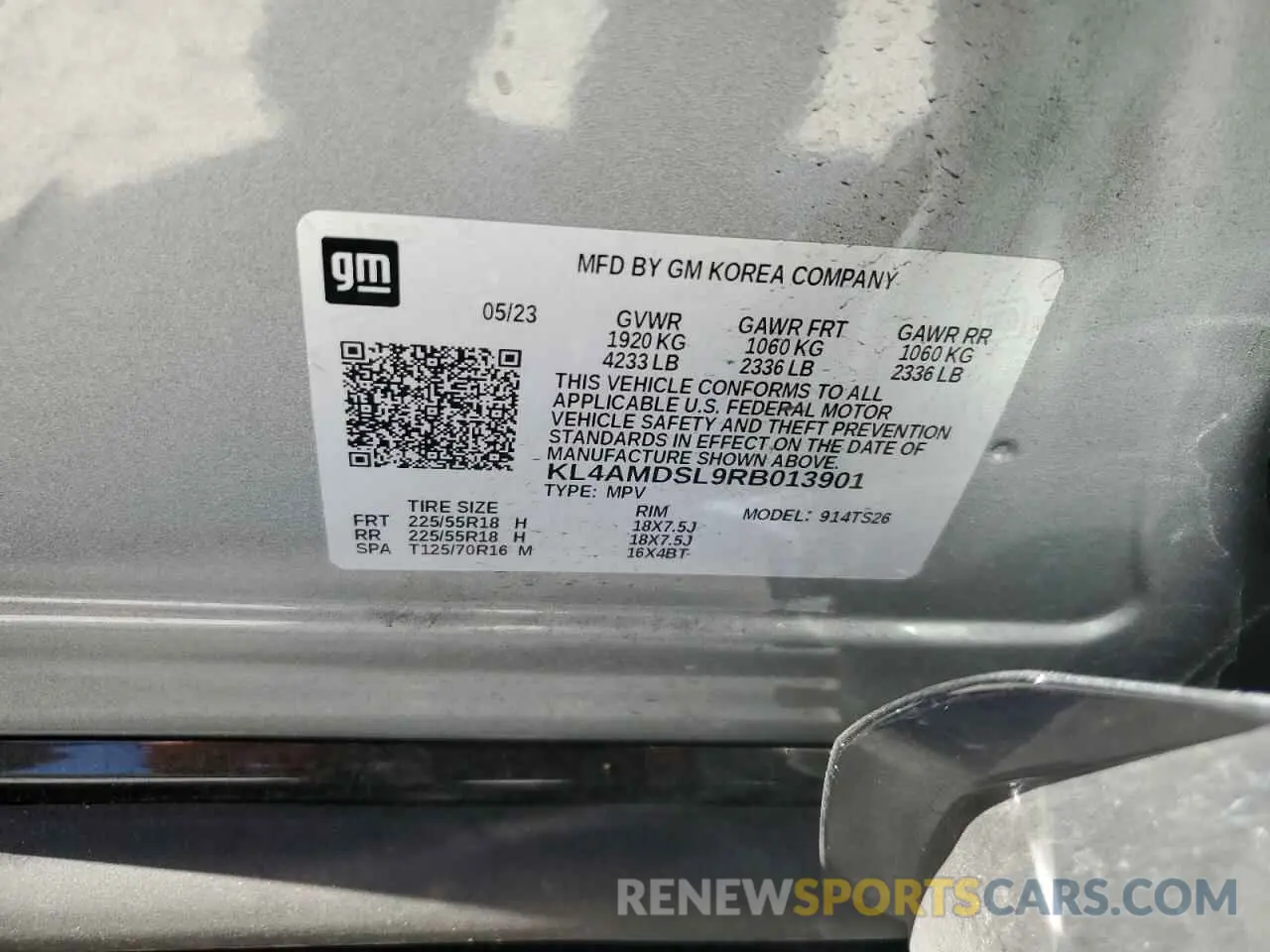 13 Photograph of a damaged car KL4AMDSL9RB013901 BUICK ENCORE 2024