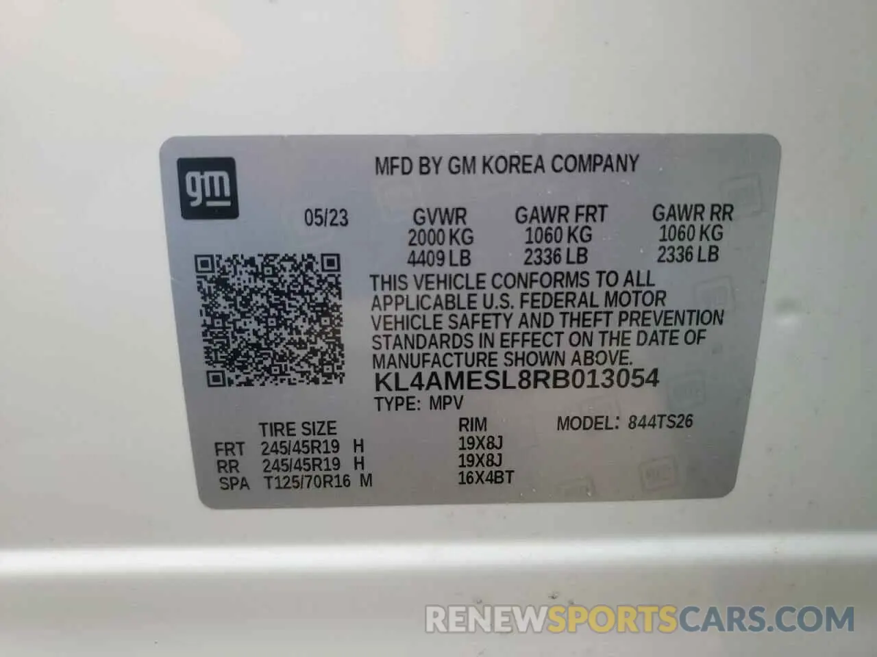 12 Photograph of a damaged car KL4AMESL8RB013054 BUICK ENCORE 2024