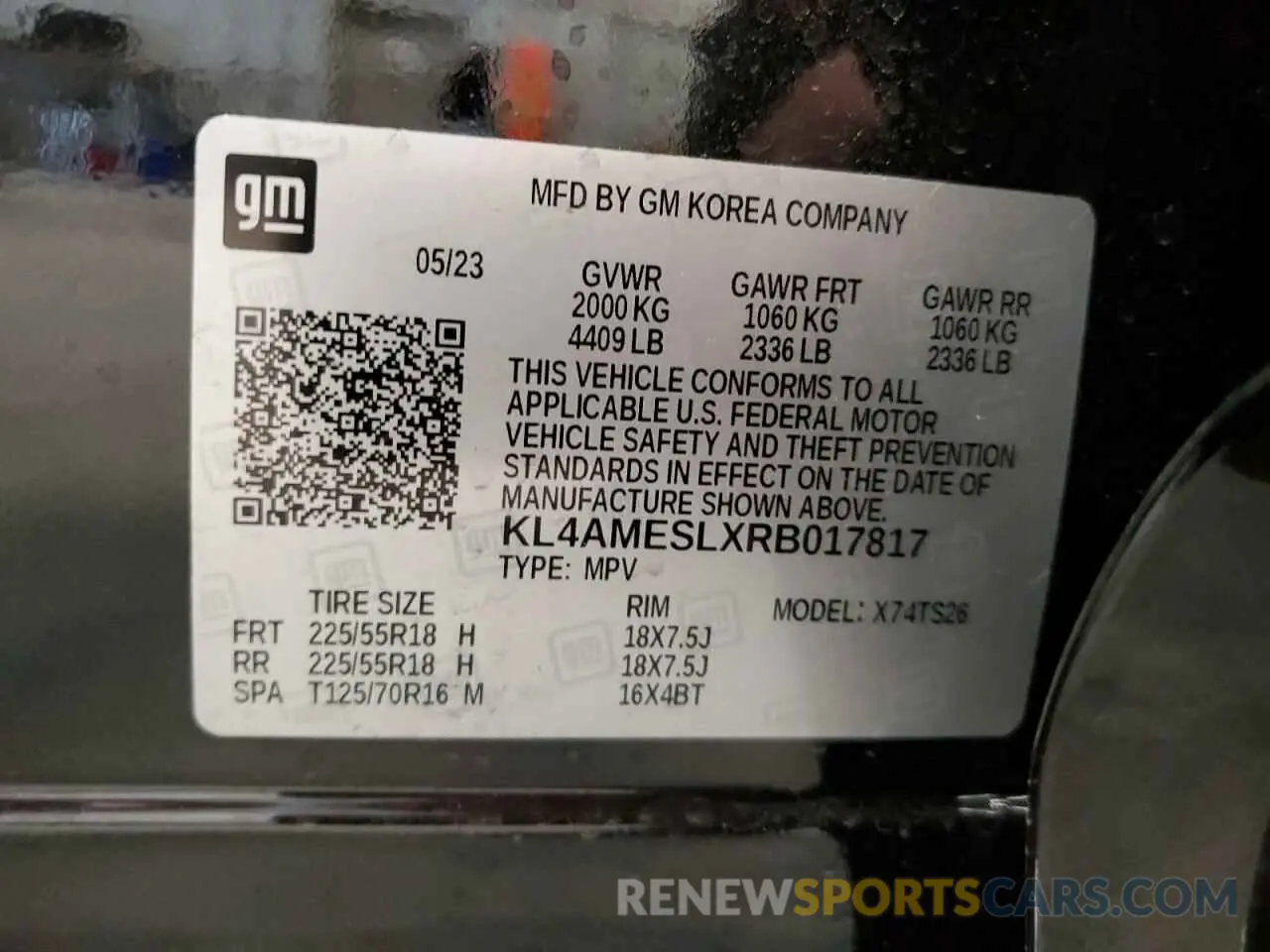 13 Photograph of a damaged car KL4AMESLXRB017817 BUICK ENCORE 2024