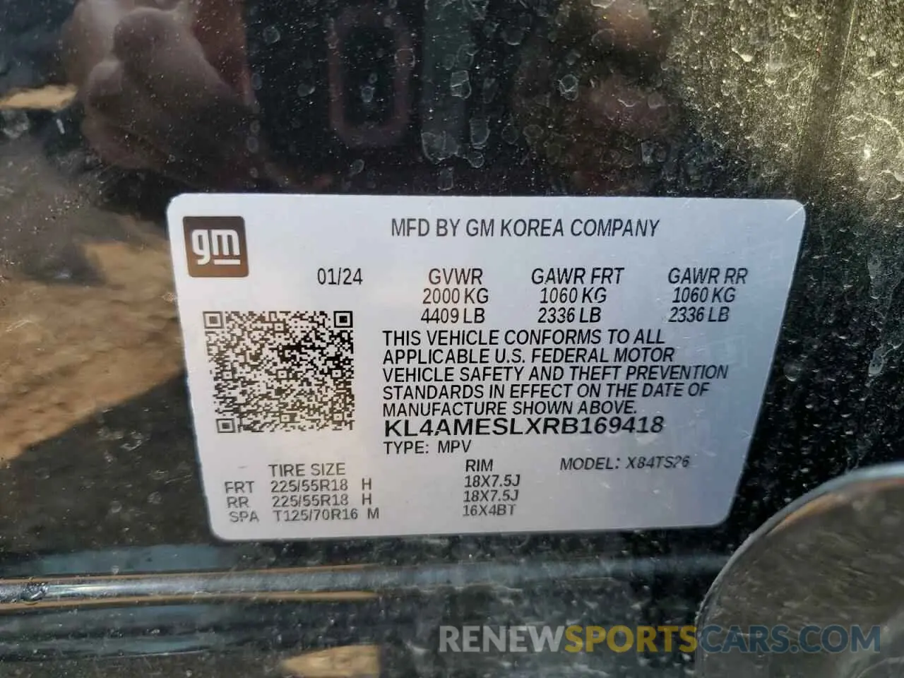 13 Photograph of a damaged car KL4AMESLXRB169418 BUICK ENCORE 2024