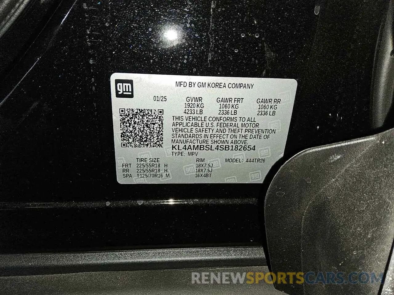 13 Photograph of a damaged car KL4AMBSL4SB182654 BUICK ENCORE 2025