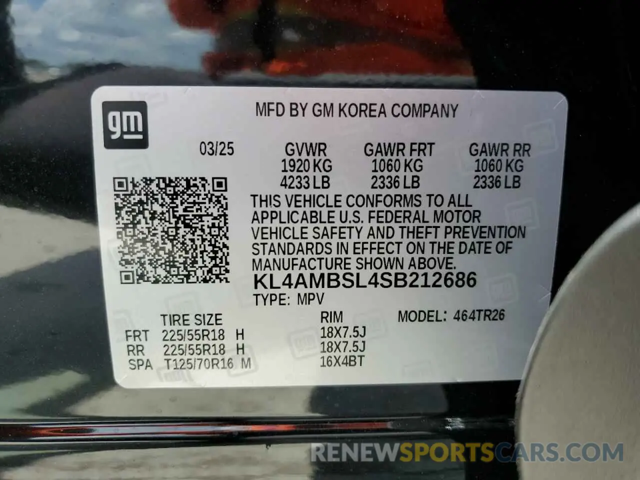 13 Photograph of a damaged car KL4AMBSL4SB212686 BUICK ENCORE 2025