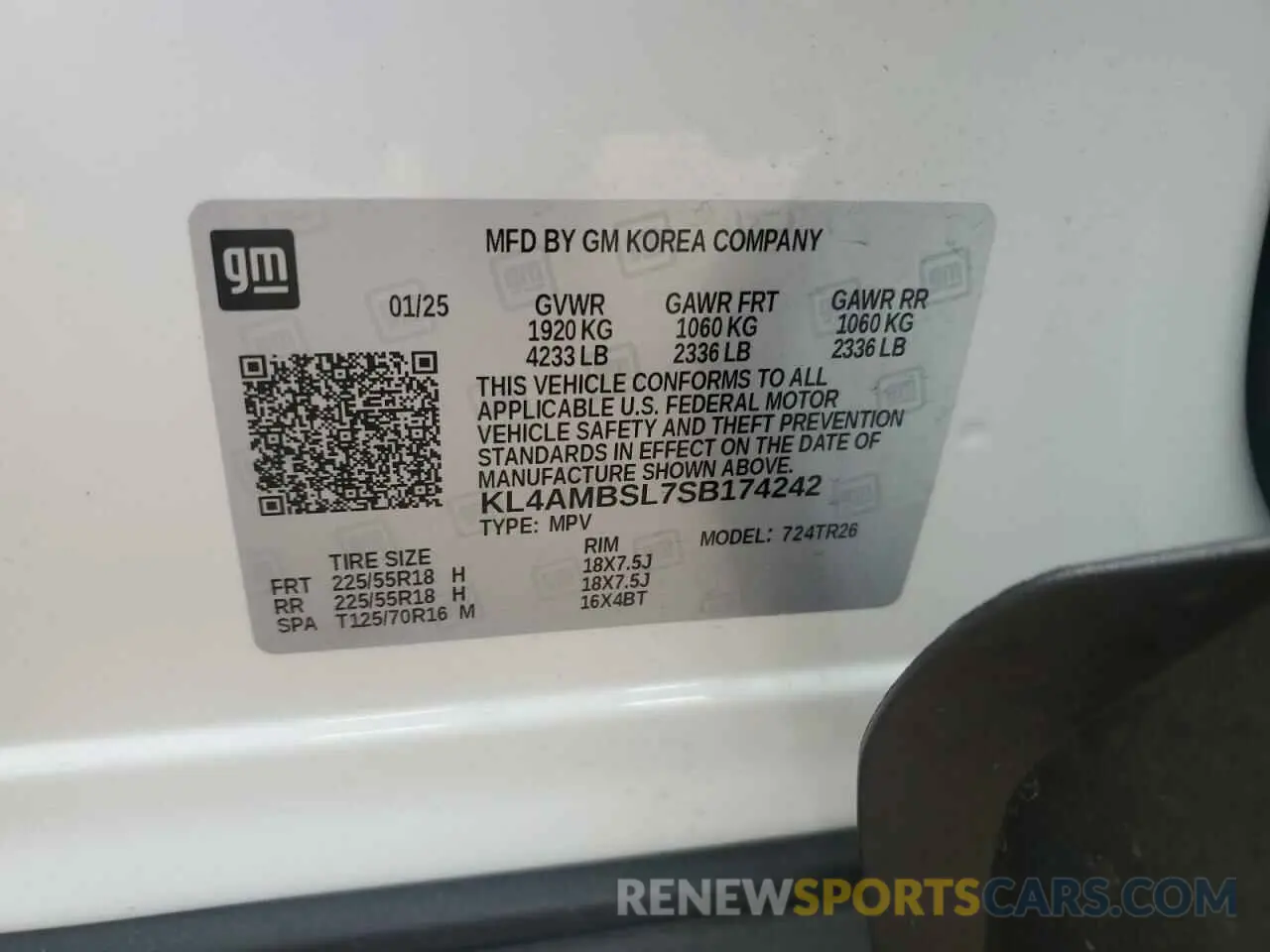 14 Photograph of a damaged car KL4AMBSL7SB174242 BUICK ENCORE 2025
